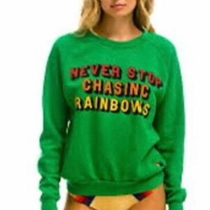 Green Avator Nation Never Stop Chasing Rainbows' sweatshirt